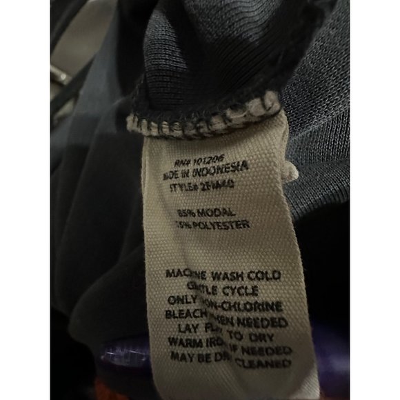 Soft Surroundings size XL dark gray long sleeve scoop neck modal blend tunic top - Picture 4 of 6